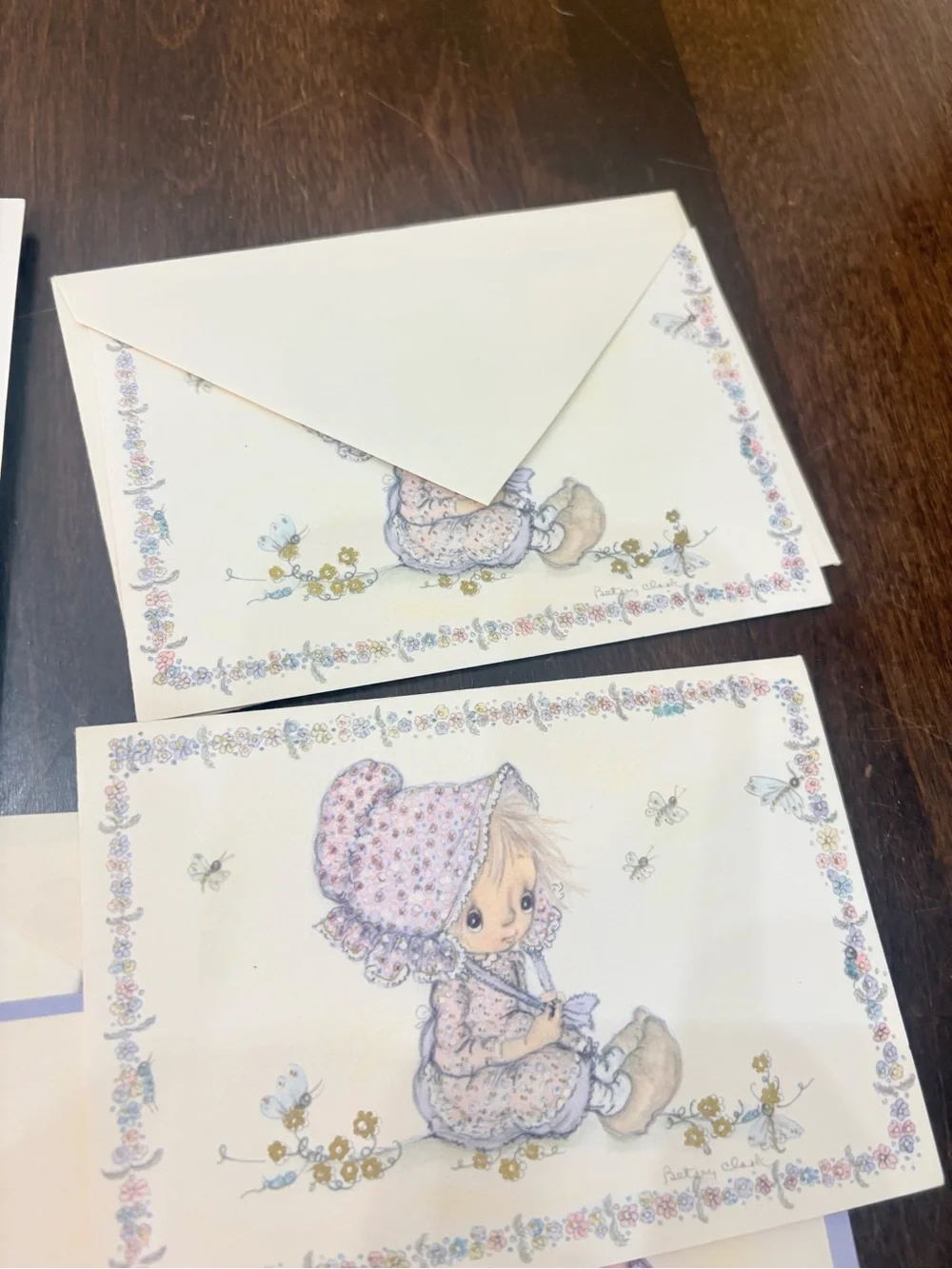 Vintage Hallmark Stationary Cottage Hollie Hobby